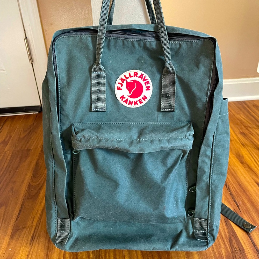 Fjallraven Kanken Backpack 17” with Laptop Sleeve - Deep Forest Green
